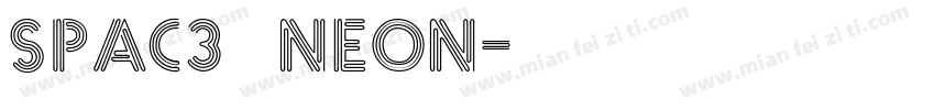 spac3 neon字体转换